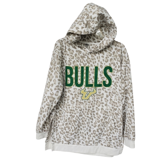 USF Hoodie Sweashirt Leopard NWOT Size M Game Day Fanatics - Picture 2 of 12